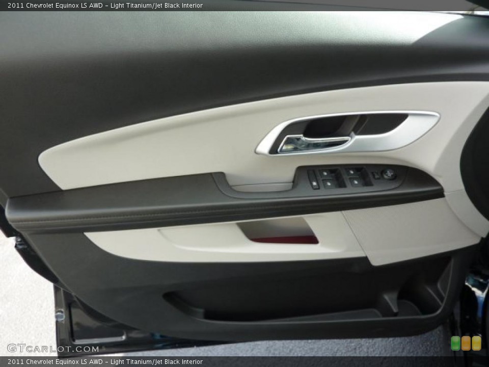 Light Titanium/Jet Black Interior Door Panel for the 2011 Chevrolet Equinox LS AWD #38526815