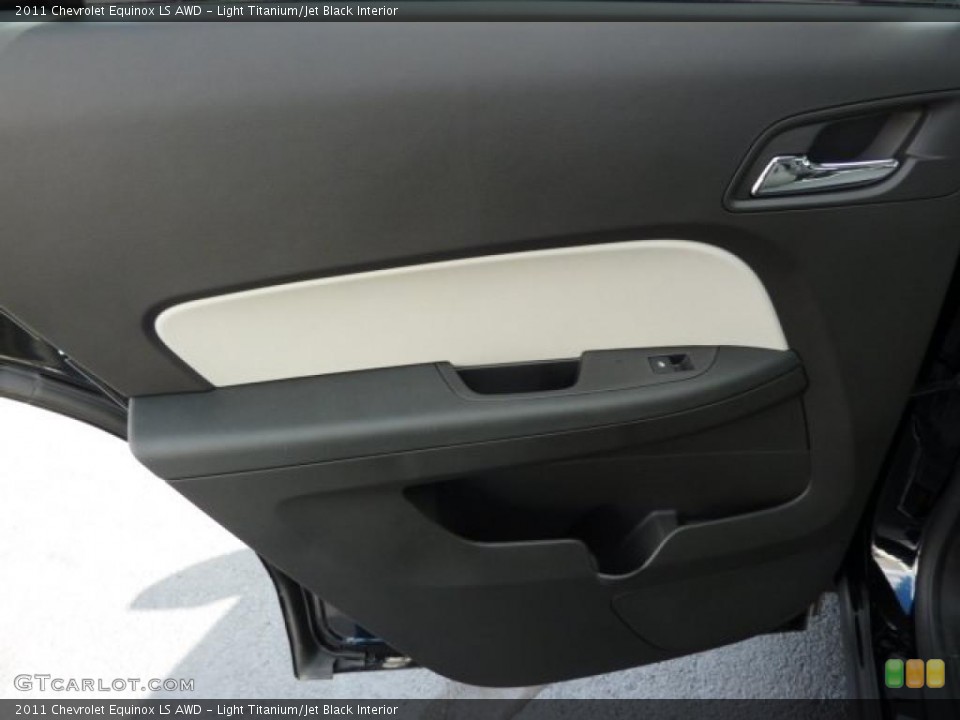 Light Titanium/Jet Black Interior Door Panel for the 2011 Chevrolet Equinox LS AWD #38526843