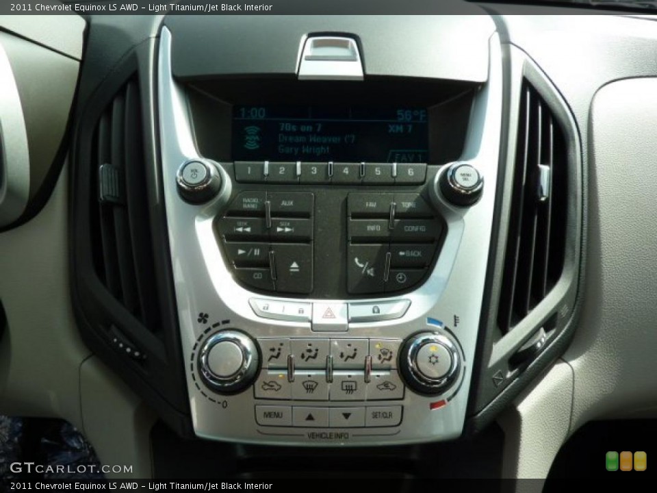 Light Titanium/Jet Black Interior Controls for the 2011 Chevrolet Equinox LS AWD #38526871
