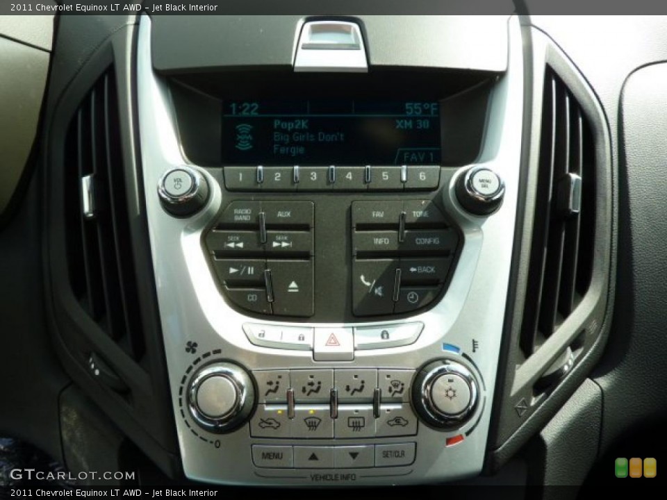 Jet Black Interior Controls for the 2011 Chevrolet Equinox LT AWD #38527191