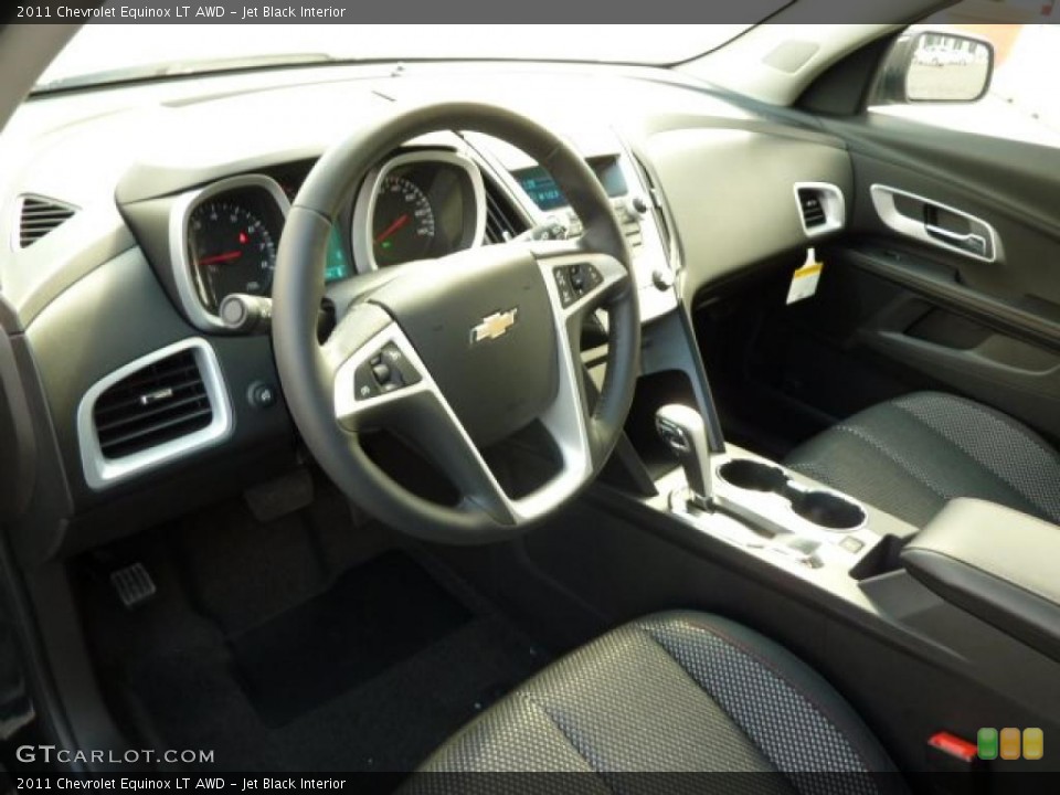 Jet Black Interior Prime Interior for the 2011 Chevrolet Equinox LT AWD #38527423