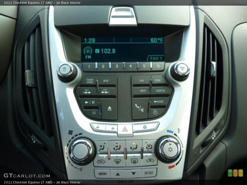 Jet Black Interior Controls for the 2011 Chevrolet Equinox LT AWD #38527495