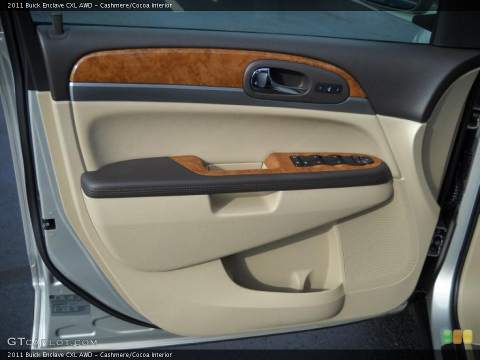 Cashmere/Cocoa Interior Door Panel for the 2011 Buick Enclave CXL AWD #38528459