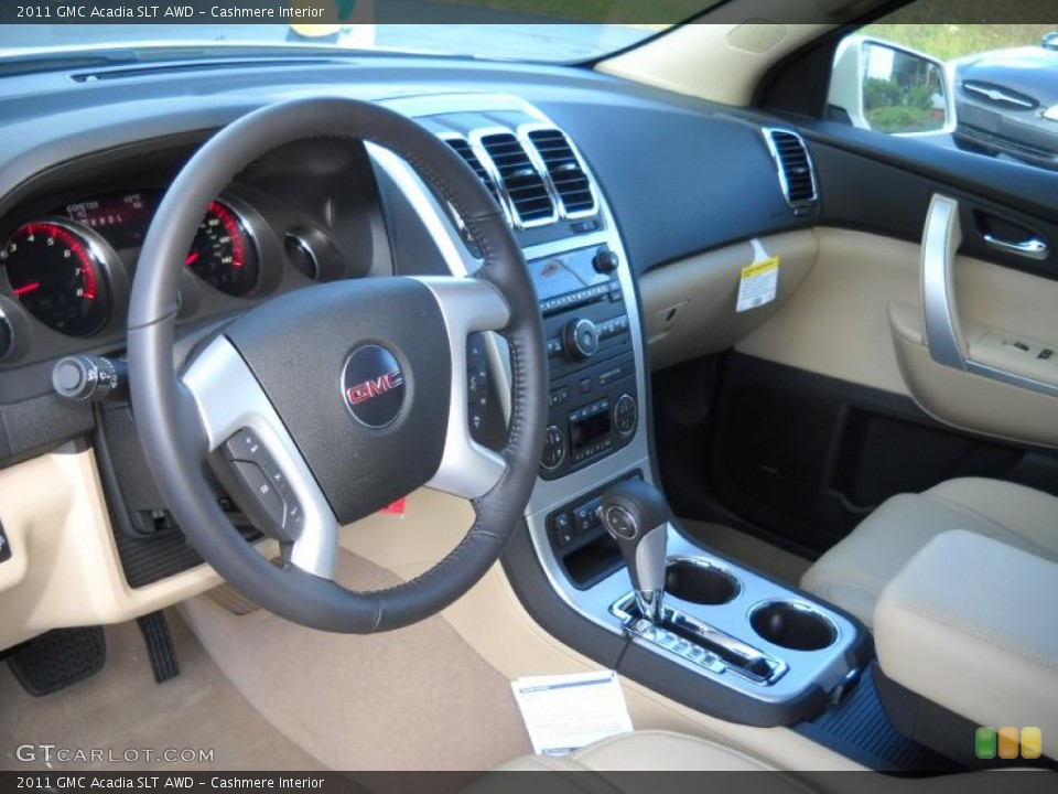 Cashmere Interior Prime Interior for the 2011 GMC Acadia SLT AWD #38530315