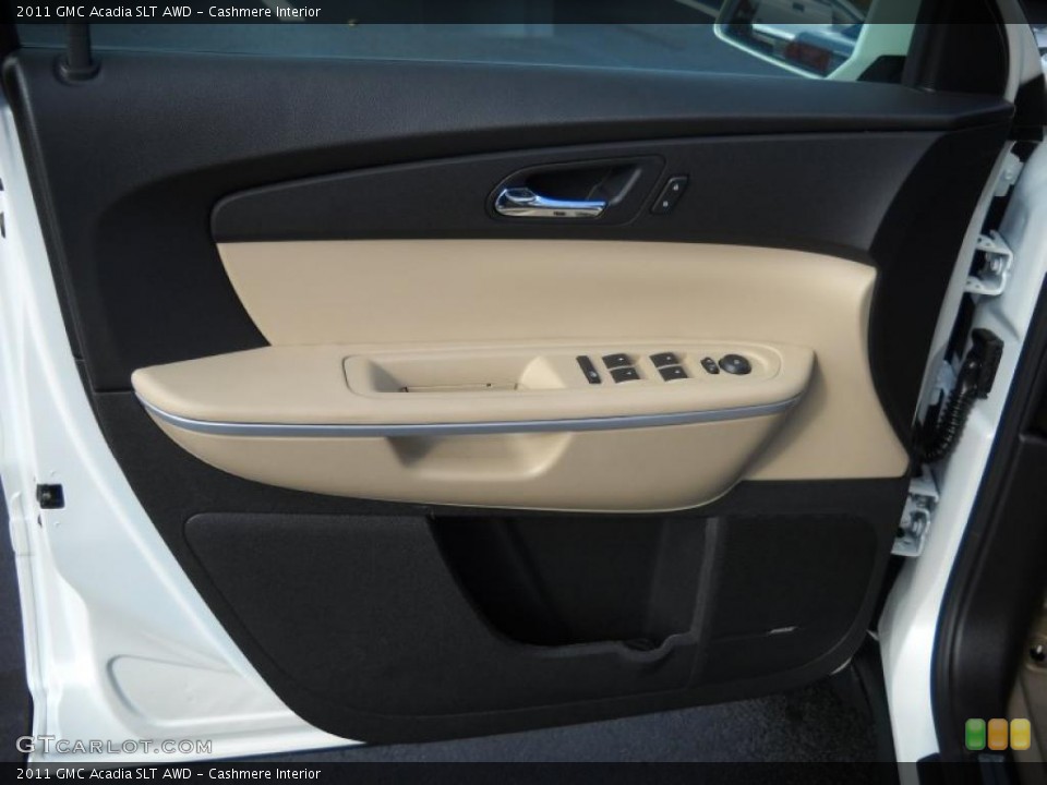 Cashmere Interior Door Panel for the 2011 GMC Acadia SLT AWD #38530423