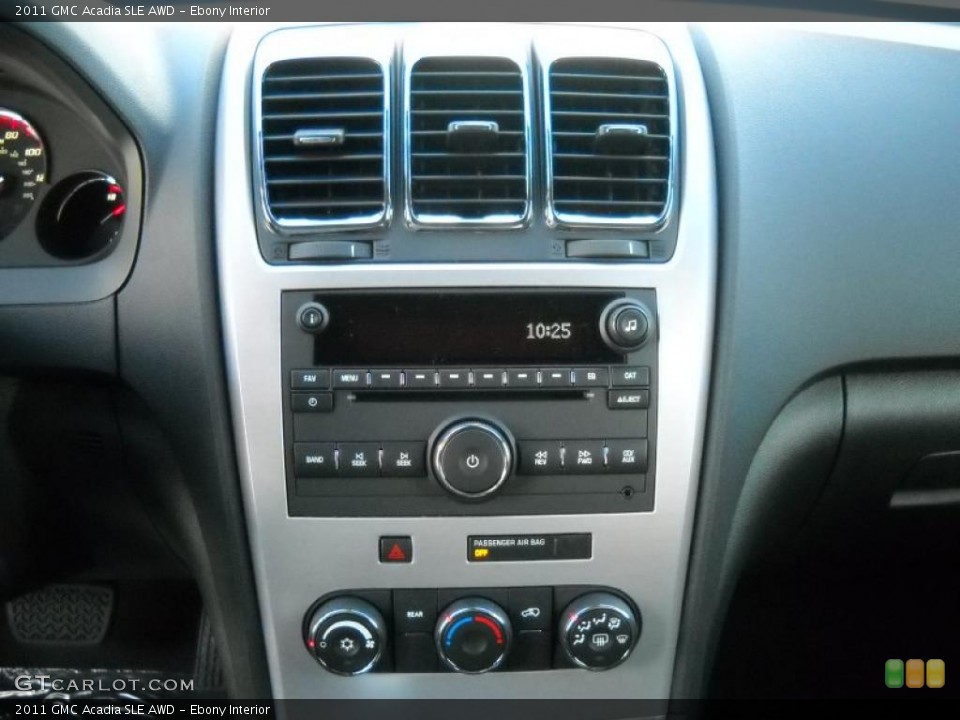 Ebony Interior Controls for the 2011 GMC Acadia SLE AWD #38531139