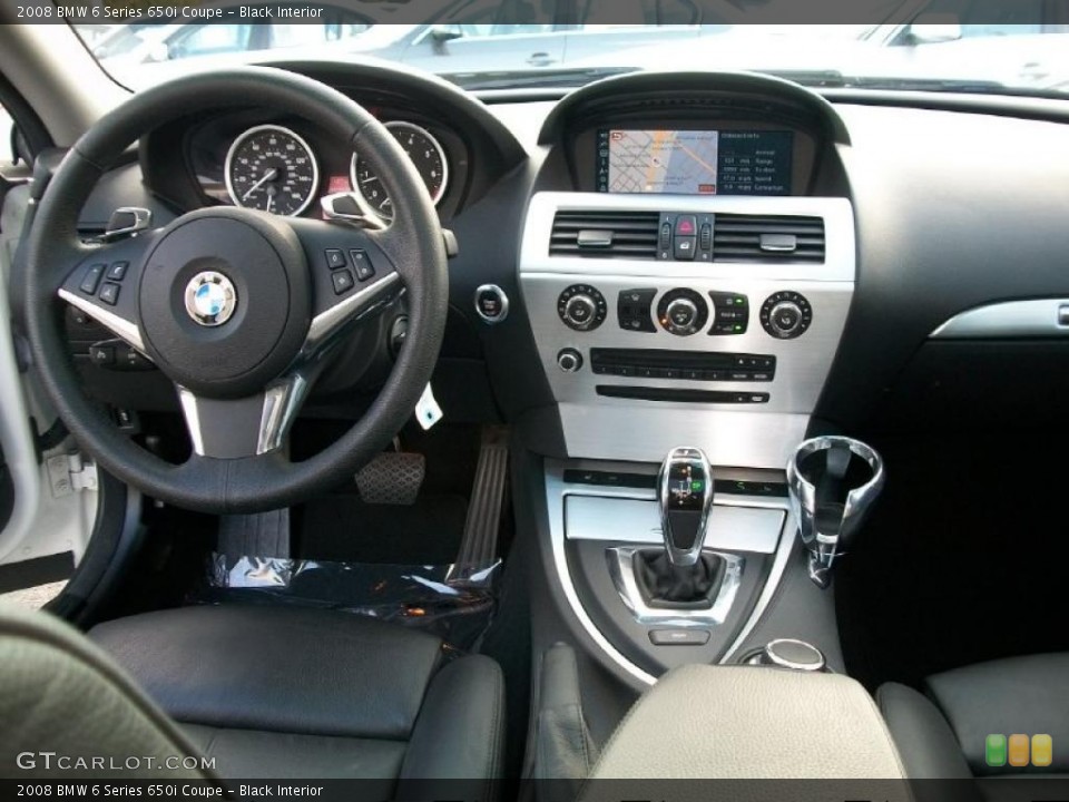 Black Interior Dashboard for the 2008 BMW 6 Series 650i Coupe #38531819