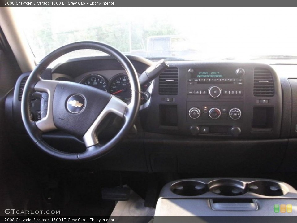 Ebony Interior Dashboard for the 2008 Chevrolet Silverado 1500 LT Crew Cab #38533263