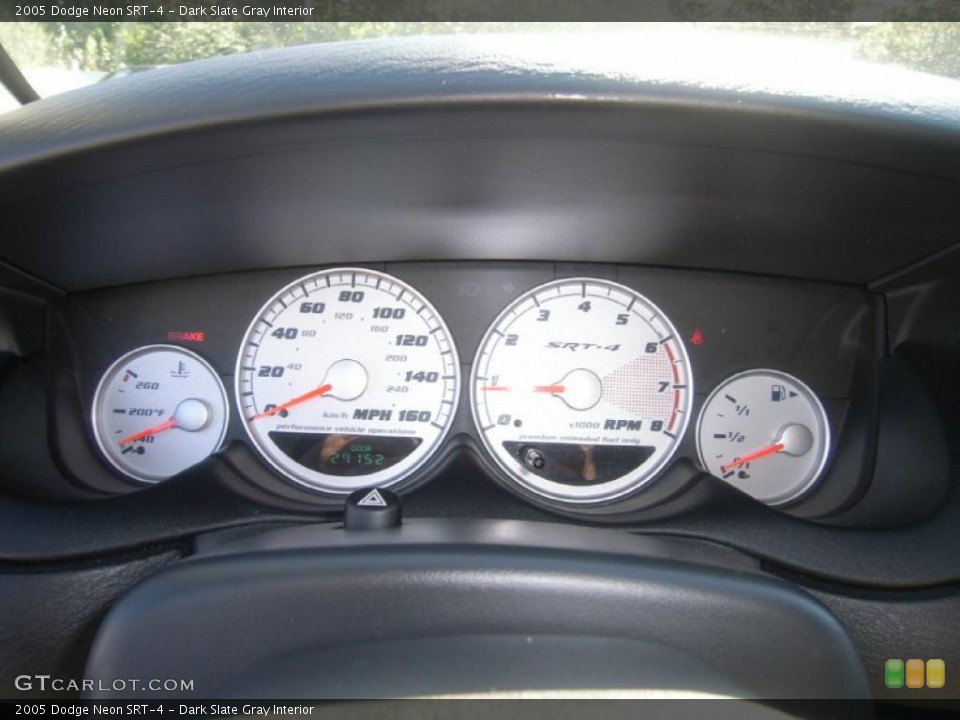 Dark Slate Gray Interior Gauges for the 2005 Dodge Neon SRT-4 #38534459