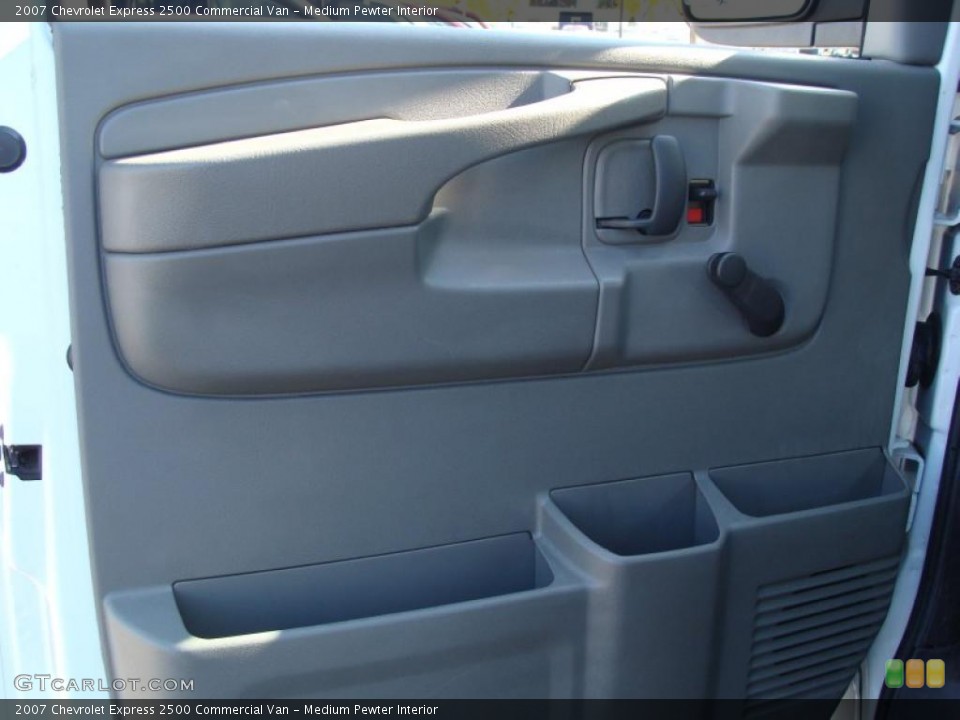 Medium Pewter Interior Door Panel for the 2007 Chevrolet Express 2500 Commercial Van #38534771