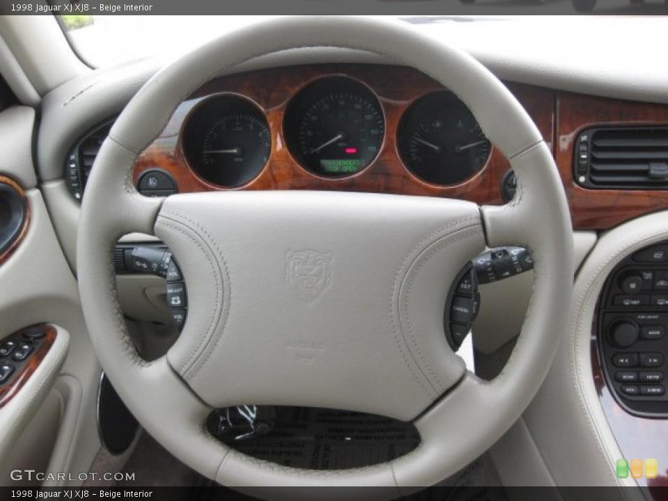 Beige Interior Steering Wheel for the 1998 Jaguar XJ XJ8 #38535255