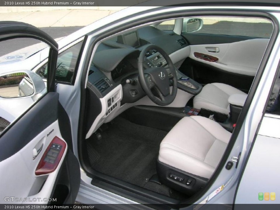 Gray Interior Prime Interior for the 2010 Lexus HS 250h Hybrid Premium #38538095