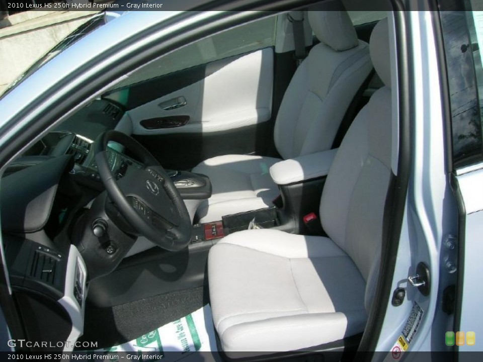 Gray Interior Photo for the 2010 Lexus HS 250h Hybrid Premium #38538175