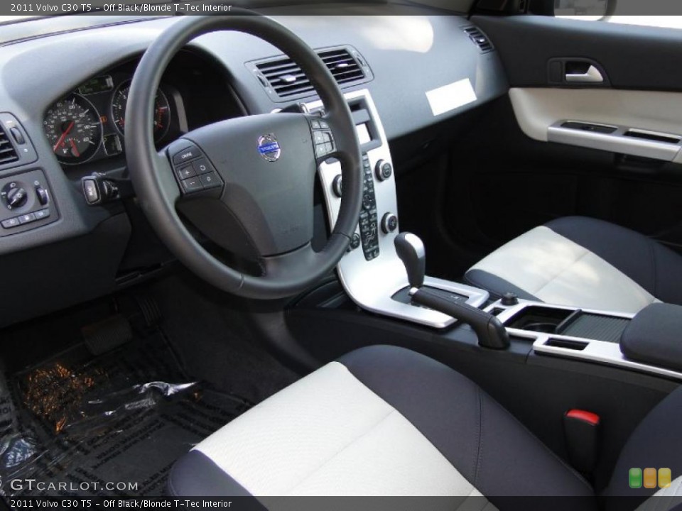 Off Black/Blonde T-Tec Interior Prime Interior for the 2011 Volvo C30 T5 #38538623