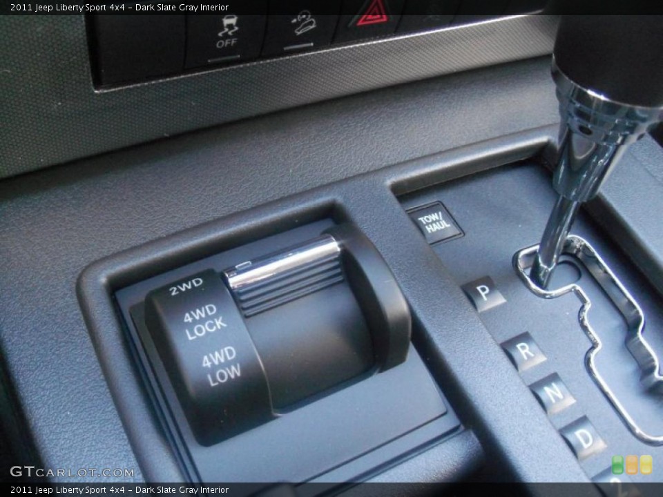 Dark Slate Gray Interior Controls for the 2011 Jeep Liberty Sport 4x4 #38540167