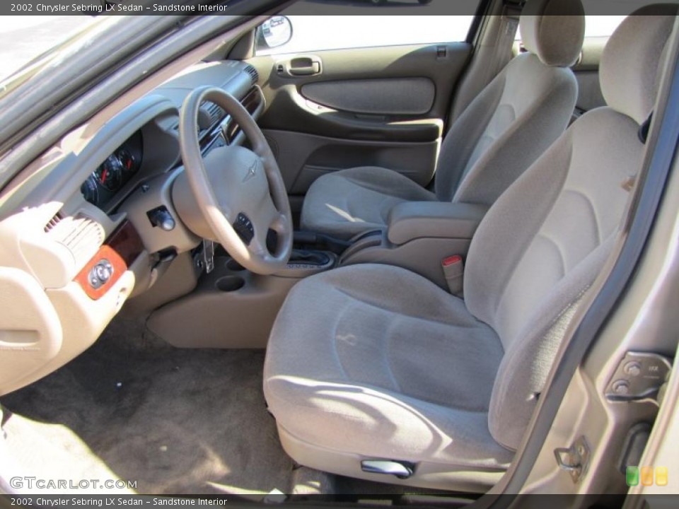 Sandstone Interior Prime Interior for the 2002 Chrysler Sebring LX Sedan #38540903