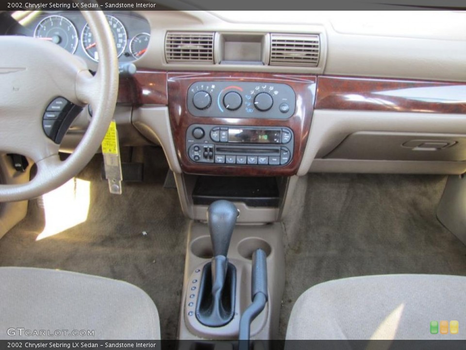 Sandstone Interior Dashboard for the 2002 Chrysler Sebring LX Sedan #38540951