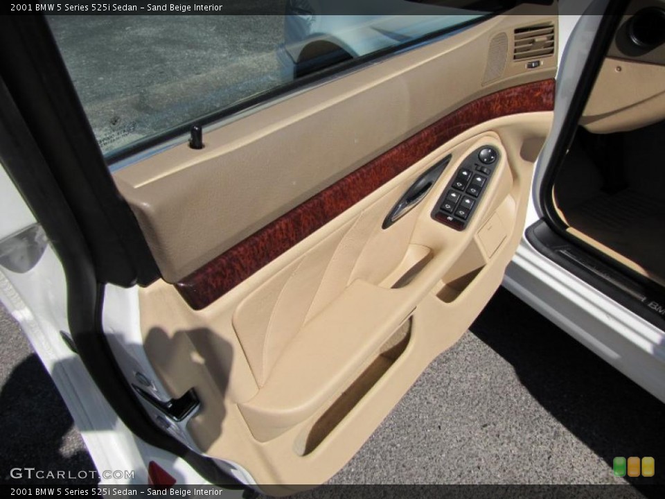 Sand Beige Interior Door Panel for the 2001 BMW 5 Series 525i Sedan #38541455