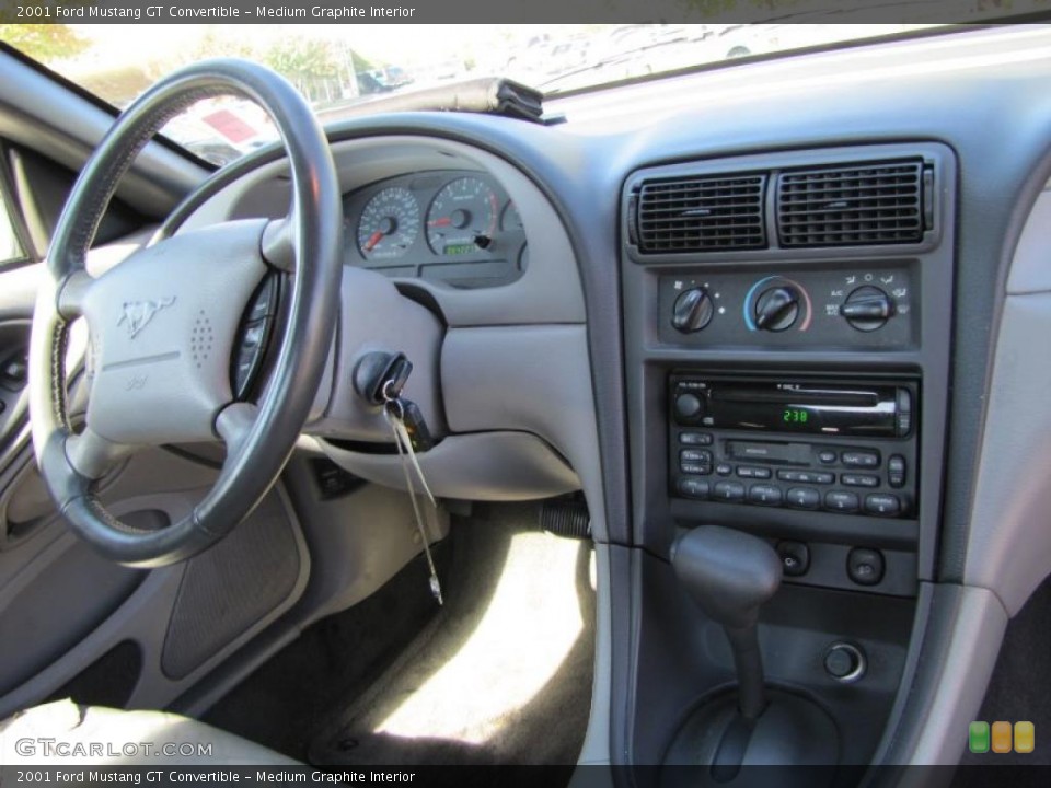 Medium Graphite Interior Dashboard for the 2001 Ford Mustang GT Convertible #38542051