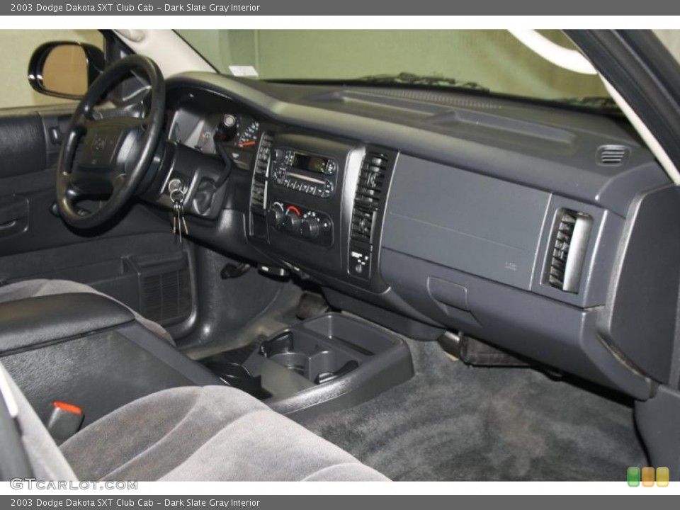 Dark Slate Gray Interior Dashboard for the 2003 Dodge Dakota SXT Club Cab #38542423