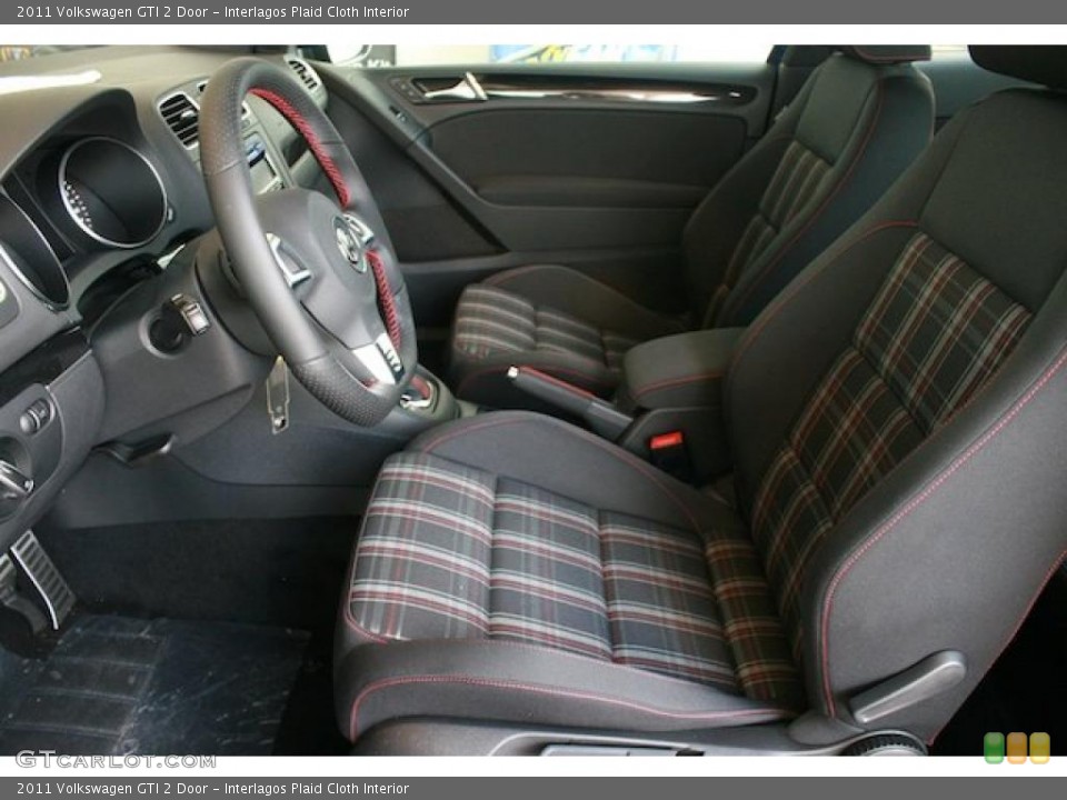 Interlagos Plaid Cloth Interior Prime Interior for the 2011 Volkswagen GTI 2 Door #38543775