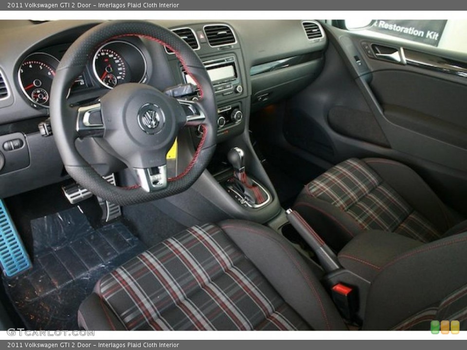 Interlagos Plaid Cloth Interior Prime Interior for the 2011 Volkswagen GTI 2 Door #38543875