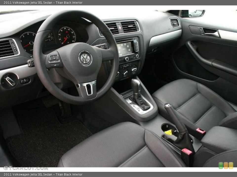 Titan Black Interior Prime Interior for the 2011 Volkswagen Jetta SEL Sedan #38544339