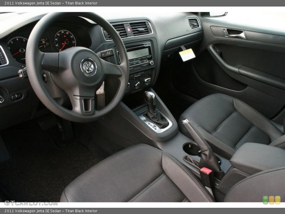 Titan Black Interior Prime Interior for the 2011 Volkswagen Jetta SE Sedan #38544935