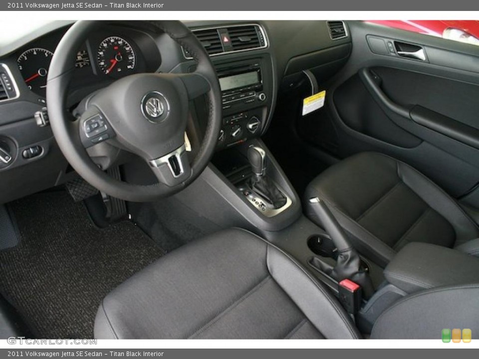 Titan Black Interior Prime Interior for the 2011 Volkswagen Jetta SE Sedan #38545143