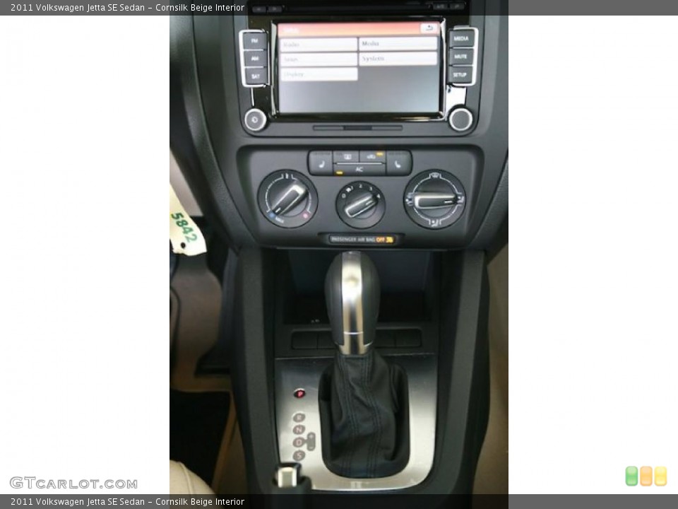 Cornsilk Beige Interior Transmission for the 2011 Volkswagen Jetta SE Sedan #38545595
