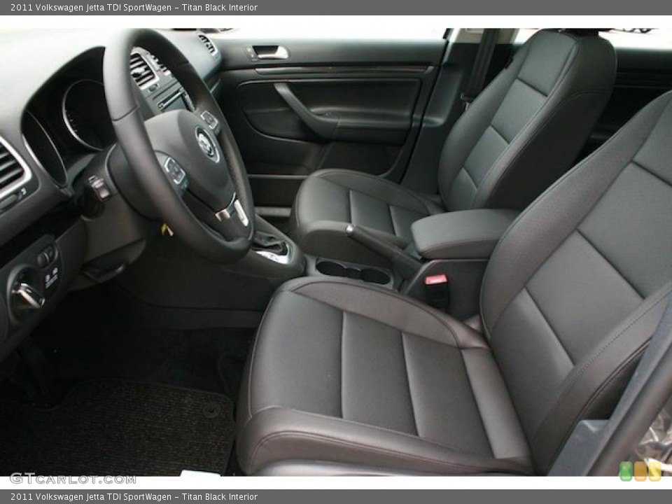 Titan Black Interior Prime Interior for the 2011 Volkswagen Jetta TDI SportWagen #38545679