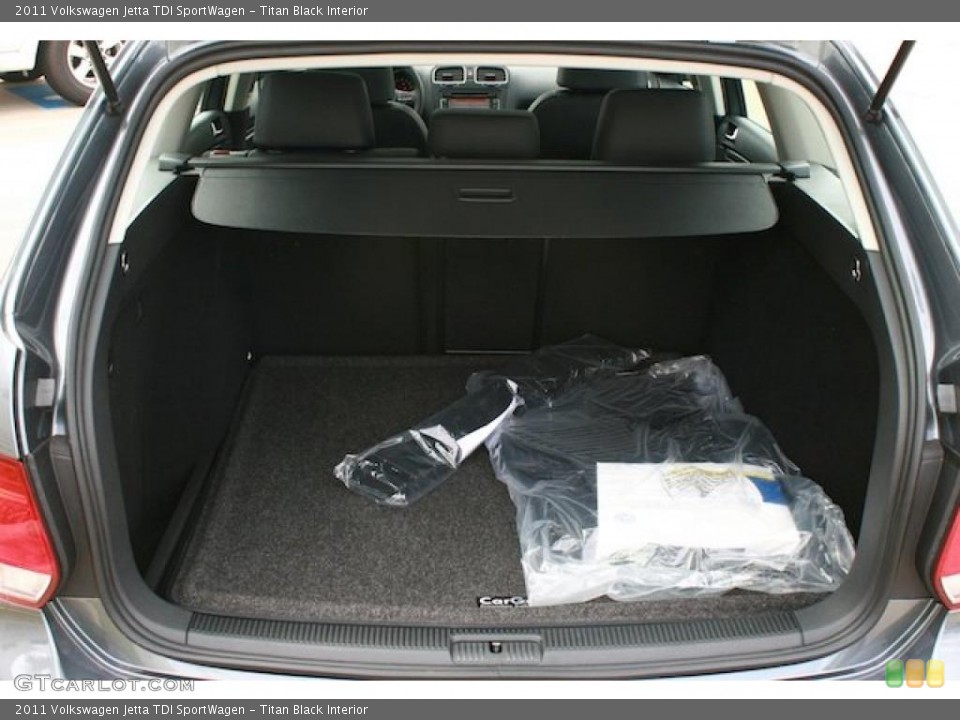 Titan Black Interior Trunk for the 2011 Volkswagen Jetta TDI SportWagen #38545835