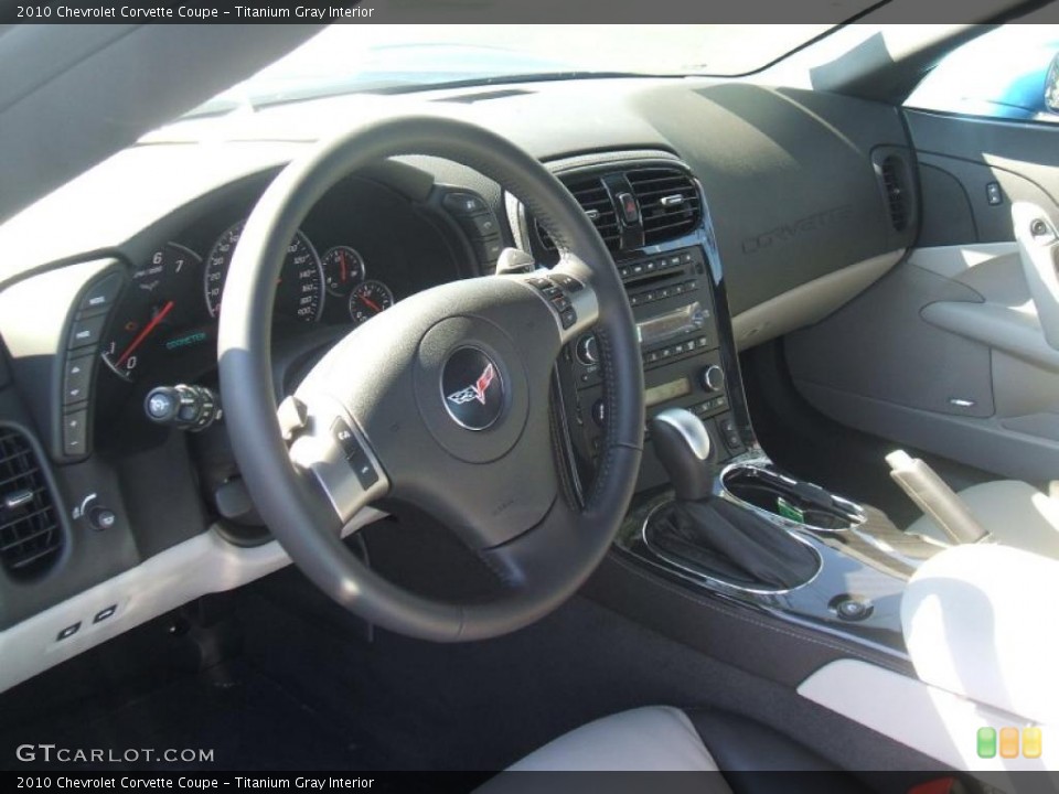 Titanium Gray Interior Dashboard for the 2010 Chevrolet Corvette Coupe #38550749