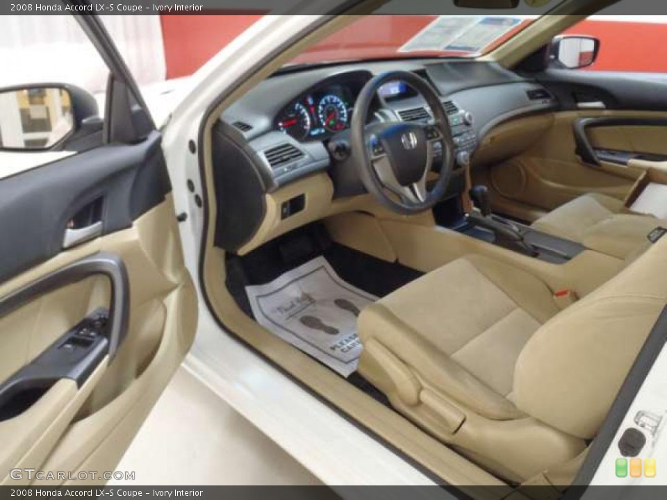 Ivory Interior Prime Interior for the 2008 Honda Accord LX-S Coupe #38550805