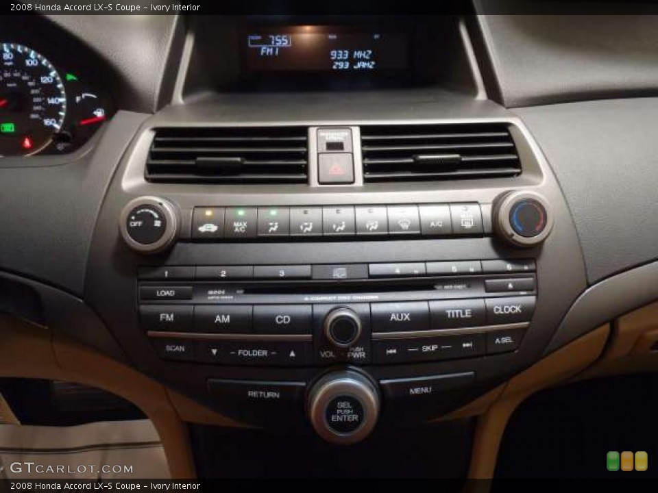 Ivory Interior Controls for the 2008 Honda Accord LX-S Coupe #38550837