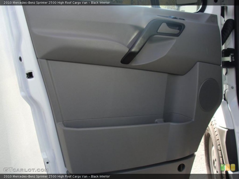 Black Interior Door Panel for the 2010 Mercedes-Benz Sprinter 2500 High Roof Cargo Van #38551973