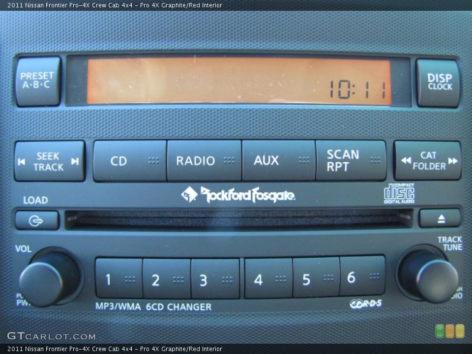 Pro 4X Graphite/Red Interior Controls for the 2011 Nissan Frontier Pro-4X Crew Cab 4x4 #38552925