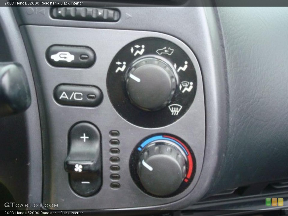 Black Interior Controls for the 2003 Honda S2000 Roadster #38552933