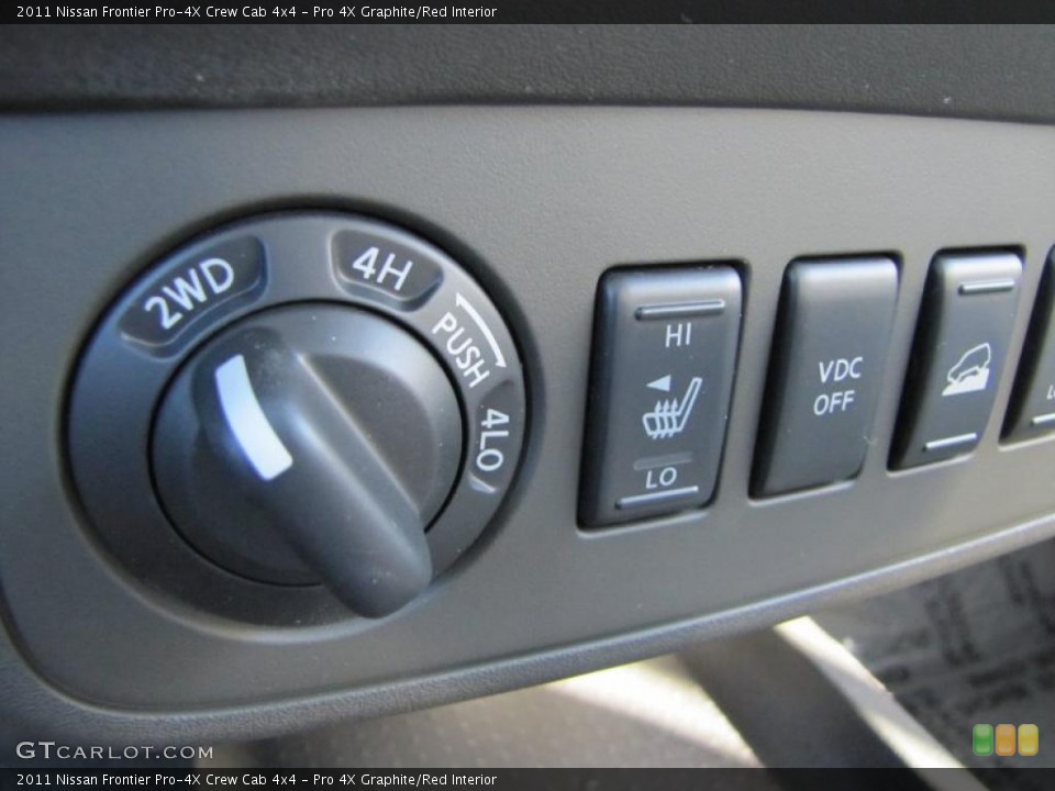 Pro 4X Graphite/Red Interior Controls for the 2011 Nissan Frontier Pro-4X Crew Cab 4x4 #38552941