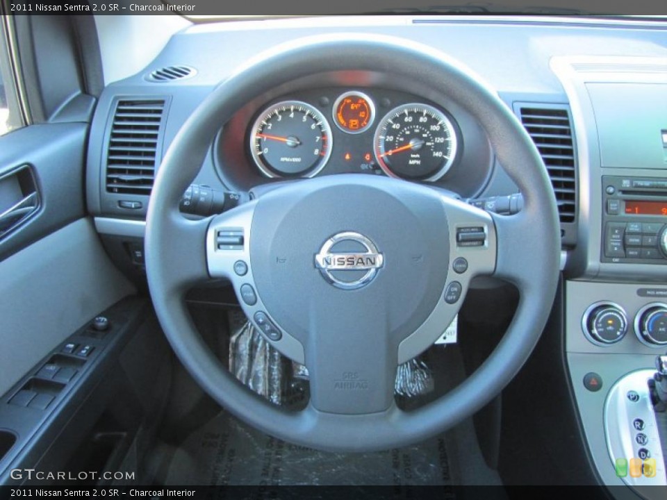 Charcoal Interior Steering Wheel for the 2011 Nissan Sentra 2.0 SR #38553465