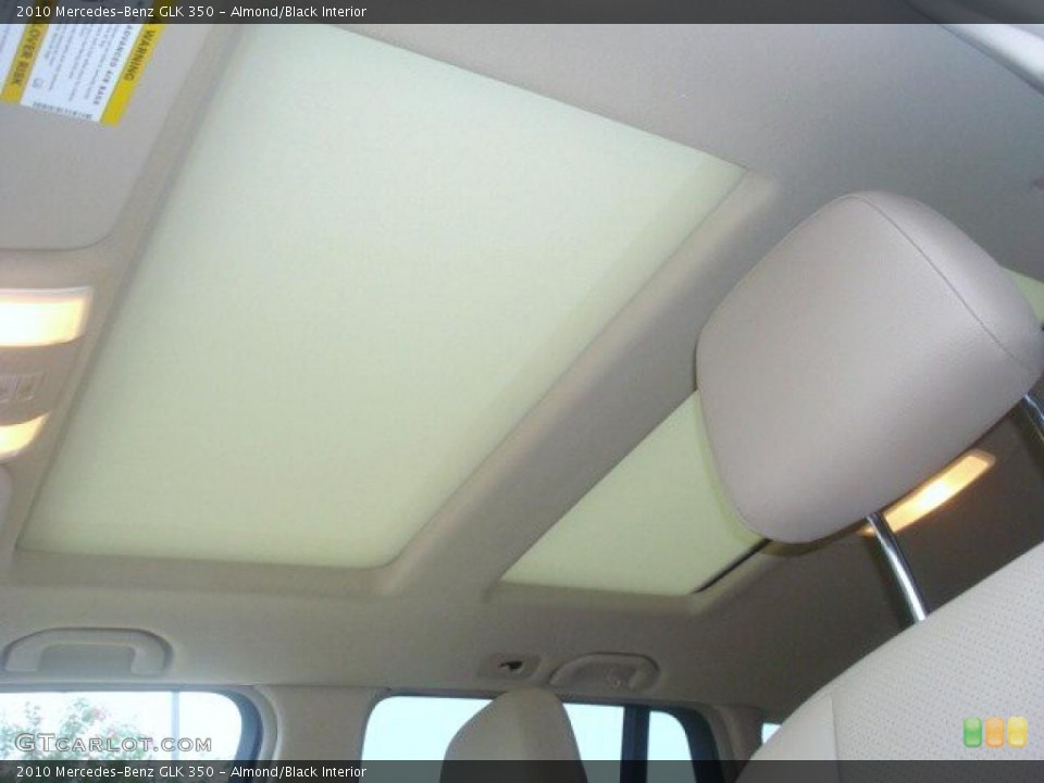 Almond/Black Interior Sunroof for the 2010 Mercedes-Benz GLK 350 #38553645