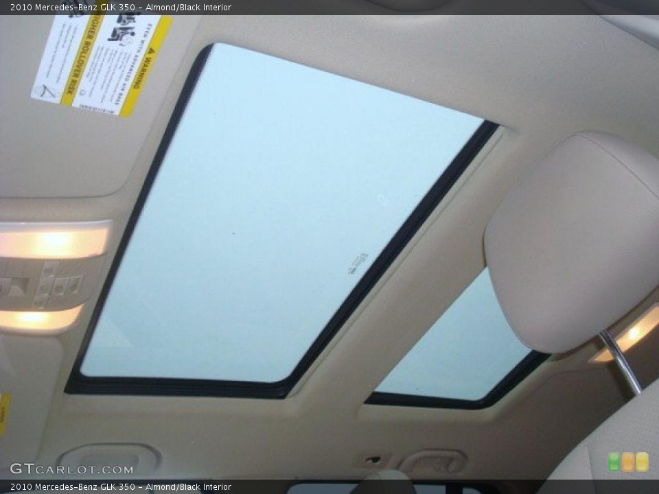 Almond/Black Interior Sunroof for the 2010 Mercedes-Benz GLK 350 #38553657