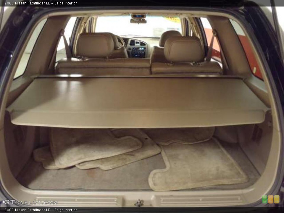 Beige Interior Trunk for the 2003 Nissan Pathfinder LE #38553725