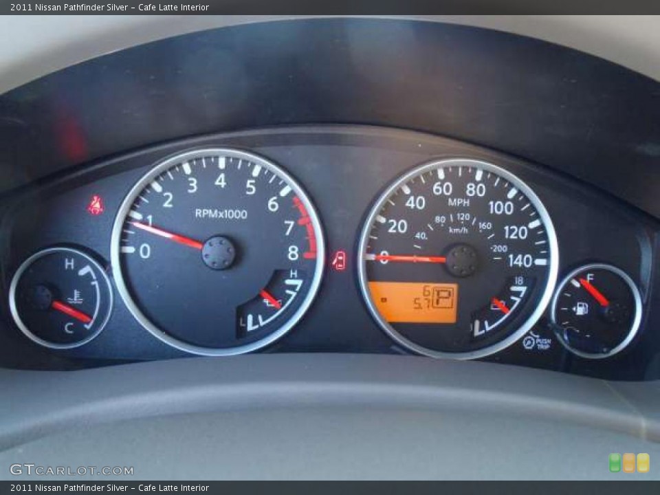 Cafe Latte Interior Gauges for the 2011 Nissan Pathfinder Silver #38554253