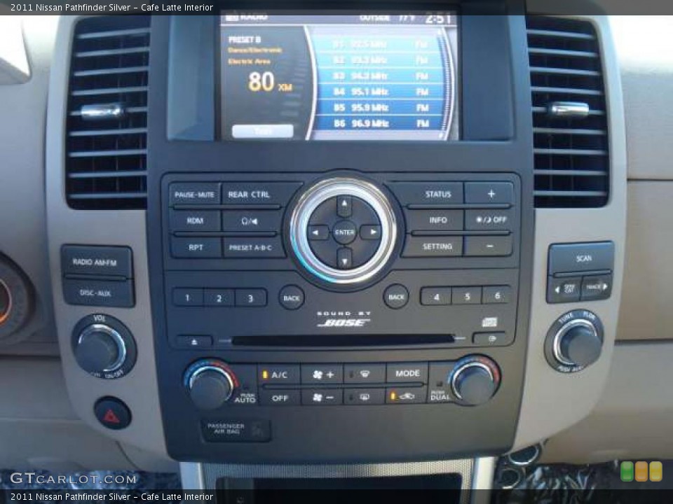 Cafe Latte Interior Navigation for the 2011 Nissan Pathfinder Silver #38554273