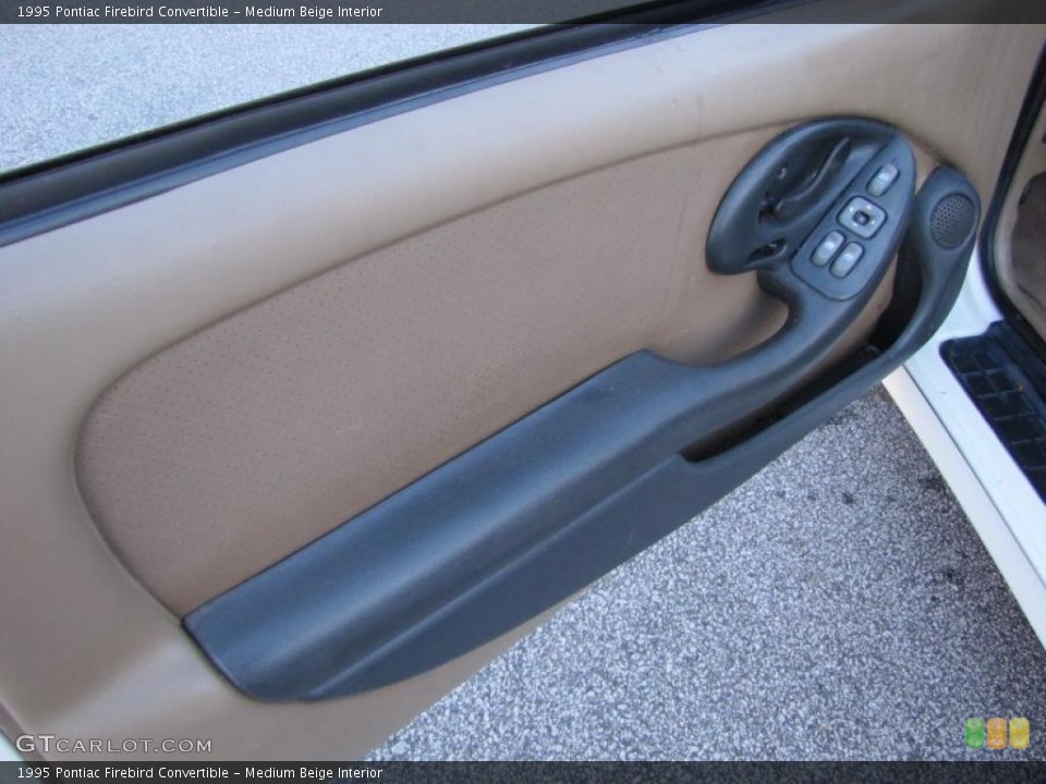 Medium Beige Interior Door Panel for the 1995 Pontiac Firebird Convertible #38555213