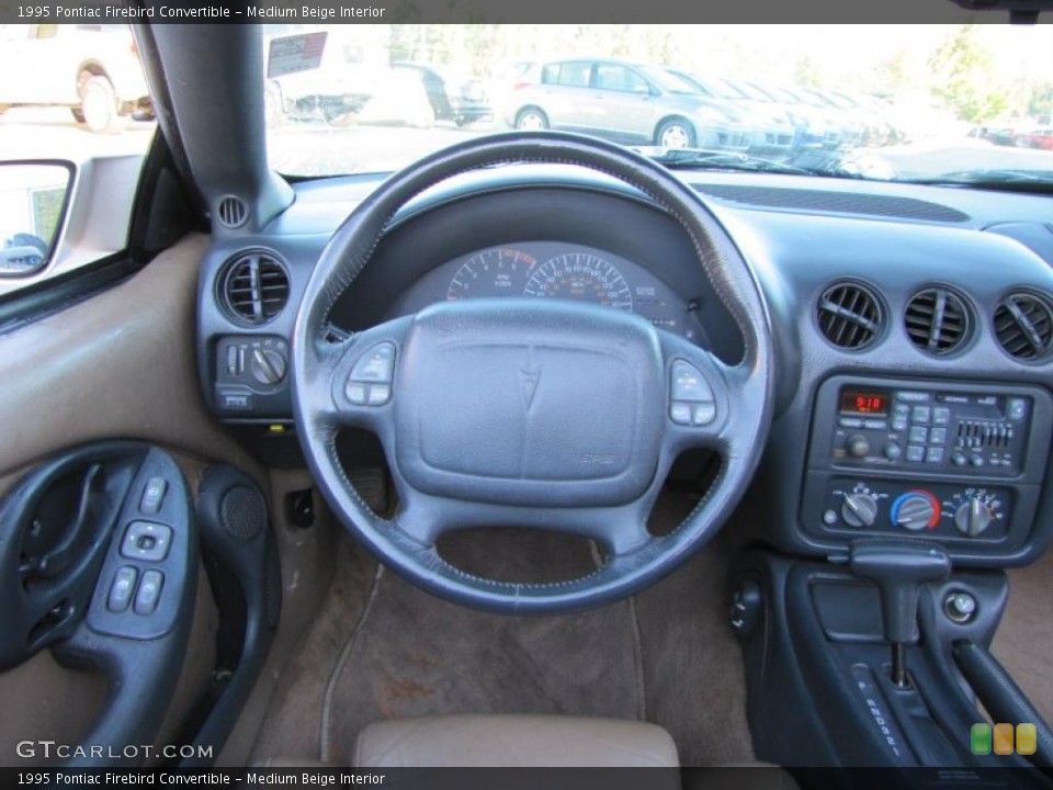 Medium Beige Interior Steering Wheel for the 1995 Pontiac Firebird Convertible #38555277