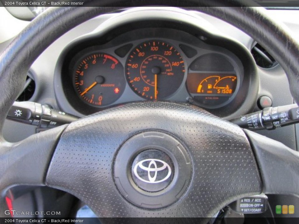 Black/Red Interior Gauges for the 2004 Toyota Celica GT #38556145