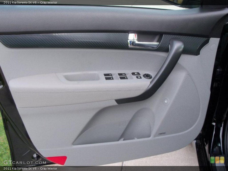 Gray Interior Door Panel for the 2011 Kia Sorento SX V6 #38557297