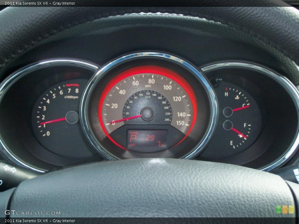 Gray Interior Gauges for the 2011 Kia Sorento SX V6 #38557445